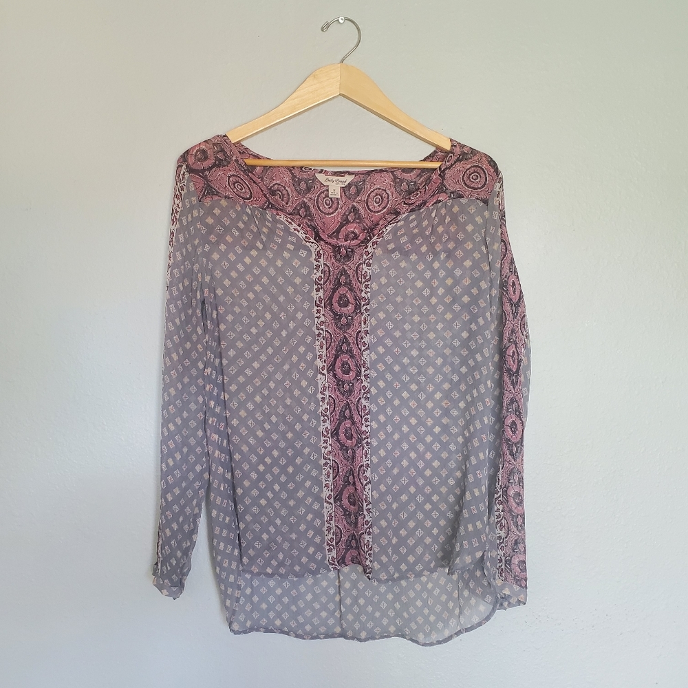 Lucky Brand Boho Blouse Size Small